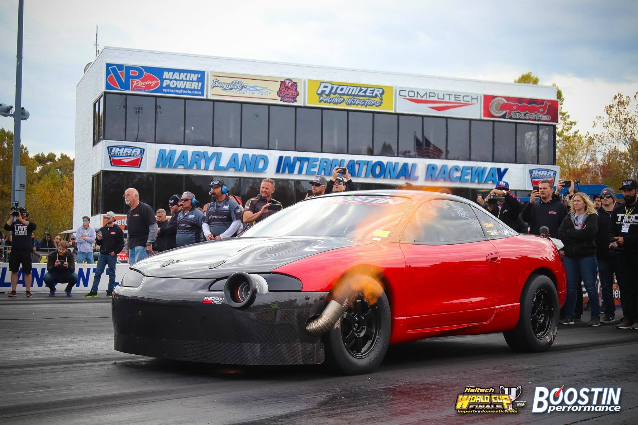 Modified Mitsubishi Eclipse on the track
